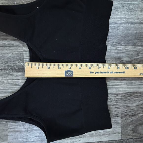 Fruit of the Loom Black Seamless Bra Top XL Style FT1989 Nylon Spandex Scoop - Picture 4 of 5